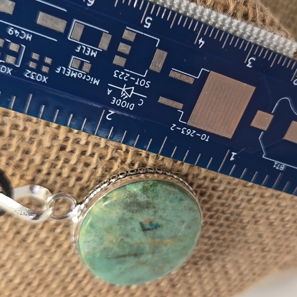 Peruvian Turquoise pendant #308 - Picture 3 of 4